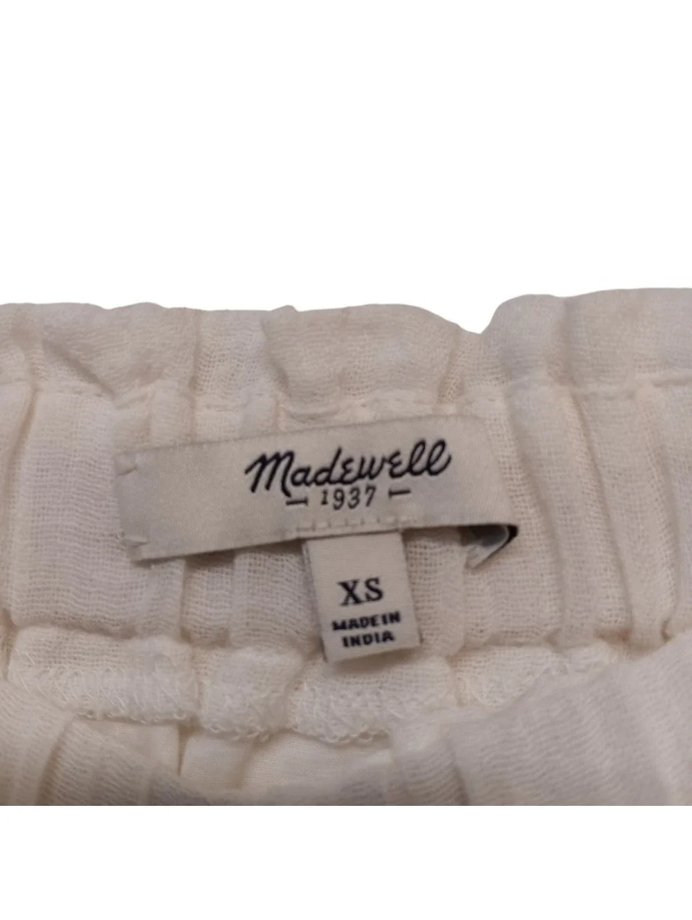 Madewell Women's White Gauzy Crepe Cotton Crochet High Summer Mini Skirt XS